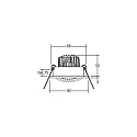 Brumberg recessed luminaire IP20, glossy, transparent dimmable 3W 290lm 2700K 20-40° 20-40° CRI 80-89