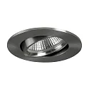 Recessed LED spot INDIWO68, IP20, round, 350mA, 5.5W 3000-1800K 550lm 36°, swivelling, dim2warm, matt nickel