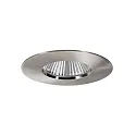 recessed luminaire BIG65 round, rigid LED IP65, nickel matt dimmable 8W 730lm 3000K 20-40° 20-40° CRI 80-89