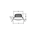 Brumberg recessed luminaire IP20, glossy, black, transparent  12W 880lm 1800|3000K 20-40° 20-40° CRI 80-89