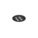 floor recessed luminaire LANKO-R round, adjustable, passable, switchable IP67, black 