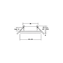 recessed luminaire PROTECT-S square, direct IP44, white