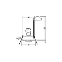 Brumberg Recessed HV spot GU10, max. 50W, round, matt alu