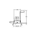 Brumberg Recessed HV spot GU10, max. 50W, square, stainless steel