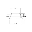 Brumberg Recessed downlight STEAM for MR16 LED modules, V4A, IP54, square, max. 14W, excl. driver, stainless steel