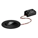 recessed spotlight TIRRELDEEP LED ON-OFF round, swivelling, for VDU workstation, switchable, set back LED IP20, black 