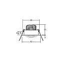 Brumberg Recessed LED spot, IP20, round, 230V AC, 6W 3000K 640lm 38°, swivelling 20°, white