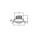 Brumberg Recessed LED spot set incl. converter, IP20, round, 230V AC, 6W 3000K 640lm 38°, swivelling 25°, black