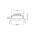 Brumberg recessed luminaire swivelling IP20, white  6W 640lm 3000K 20-40° 20-40° CRI 80-89