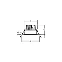 Brumberg recessed luminaire, glossy, white dimmable 6W 680lm 3000K 20-40° 20-40° CRI 80-89