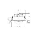 Brumberg recessed luminaire swivelling IP20, white  7W 680lm 3000K 20-40° 20-40° CRI 80-89