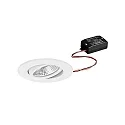 recessed luminaire BB23 round, swivelling, switchable IP65, powder coated, white  7W 620lm 3000K 36° 36° CRI >80