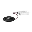 recessed spotlight TIRRELDEEP LED DIM round, swivelling, for VDU workstation, set back IP20, black dimmable