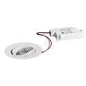 recessed spotlight TIRREL-R LED DIM round, swivelling IP20, powder coated, white dimmable