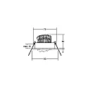 Brumberg recessed luminaire IP20, glossy, transparent dimmable 6W 680lm 3000K 20-40° 20-40° CRI 80-89