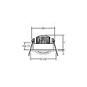 Brumberg Recessed outdoor LED spot set incl. converter, IP65, square, 230V, 6W 3000K 650lm 38°, swivelling 30°, dimmable, matt alu
