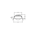 Brumberg recessed luminaire LAKIL-R round, swivelling, for VDU workstation, Dim-To-Warm, set of 1 IP20