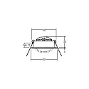 Brumberg Recessed LED spot set BB03, IP20, round, 230V, 6W 3000K 640lm 38°, swivelling 30°, dimmable, white