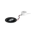 recessed spotlight TIRREL-R LED DIM ROUND-CONVERTER round, swivelling IP20, black dimmable