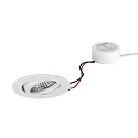 recessed spotlight TIRREL-R LED DIM ROUND-CONVERTER round, swivelling IP20, powder coated, white dimmable