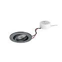 recessed spotlight TIRREL-R LED DIM ROUND-CONVERTER round, swivelling IP20, titanium dimmable