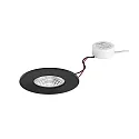 recessed luminaire IP65, glossy, black 7W 620lm 3000K 20-40° 20-40° CRI 80-89