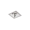 ceiling recessed luminaire APOLLO MINI square, direct IP20, silver dimmable