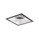 ceiling recessed luminaire APOLLO MEGA square, direct IP20, black dimmable