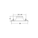 ceiling recessed luminaire DIOS MEGA round, direct IP20, silver dimmable
