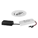 recessed spotlight TIRREL-R LED DIM CONNECTION-BOX round, swivelling, DALI controllable IP20, powder coated, white dimmable