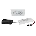 recessed spotlight TIRREL-S LED DIM CONNECTION-BOX square, swivelling, for VDU workstation, DALI controllable IP20