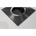recessed spotlight TIRREL-S LED DIM CONNECTION-BOX square, swivelling, for VDU workstation, DALI controllable IP20, glossy
