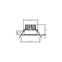 Brumberg Recessed outdoor LED spot set BB16 incl. DALI-converter + connection box, IP54, square, 230V, 6W 3000K 640lm 38°, fixed, white