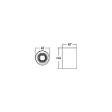 Brumberg downlight APOLLO MICRO smooth, round, switchable IP20, powder coated, silver 