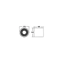 downlight APOLLO MIDI smooth, round, DALI controllable IP20, powder coated, black dimmable