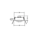 Brumberg Recessed loudspeaker 3/4W, 20 Ohm, round, DA Ø 6.8cm, IP20, swivelling, white