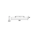 Brumberg track linear luminaire PEPA LINEAR 30CM OPAL rigid, DALI controllable IP20, black matt dimmable
