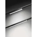 Brumberg track linear luminaire PEPA LINEAR 60CM OPAL rigid, DALI controllable IP20, black matt dimmable