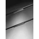 track linear luminaire PEPA LINEAR 32.8CM LENS rigid, DALI controllable, with lens optics IP20, black matt dimmable