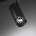 Brumberg track spot PEPA RONDO 25°-55° / 8W cylindrical, DALI controllable, focusable IP20, black matt dimmable