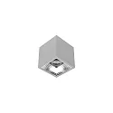 downlight APOLLO MIDI square, switchable, faceted IP20, powder coated, silver 