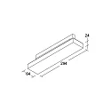 Brumberg 3-phase spot BALI MINI S 97°/91° DALI-2 - 29.4CM rotatable, DALI controllable, with lens optics IP20, silver matt dimmable