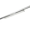 3-phase spot BALI MAXI AS 97°/91° DALI-2 - 88CM rotatable, DALI controllable, with lens optics IP20, silver matt dimmable