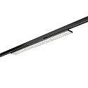 3-phase spot BALI MAXI DA-WB 96°/83° DALI-2 - 88CM rotatable, DALI controllable, with lens optics IP20, black matt dimmable