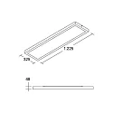 Brumberg LED panel REFIDO TW DALI-2 / 122.5 X 32.5 CM surface-mounted version, tunable white, UGR < 19, switchable