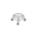 ceiling luminaire TAGES 3 flames, round GU10 IP20, white matt dimmable