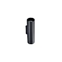 wall luminaire TOMEK up / down, 2 flames, round GU10 IP20, black matt dimmable