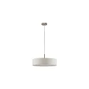 pendant luminaire TIM Ø 50CM up / down, with diffuser E27 IP20, nickel matt dimmable