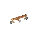ceiling luminaire ELTASSO 3 flames, adjustable E14 IP20, light wood dimmable