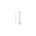 Brumberg pendant luminaire BRENTHIS 1 flame E27 IP20, wood, black dimmable